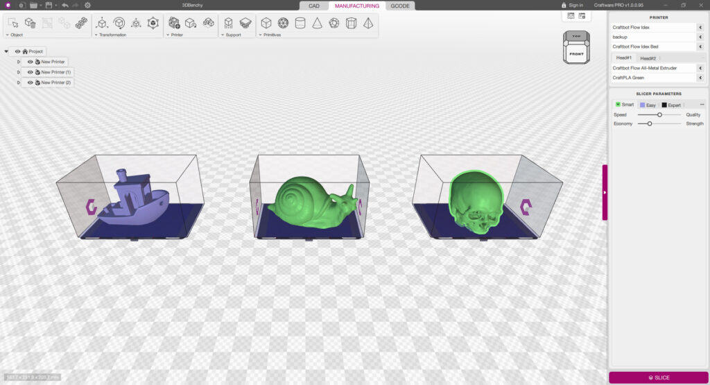 CraftWare Pro Slicer from Craftbot