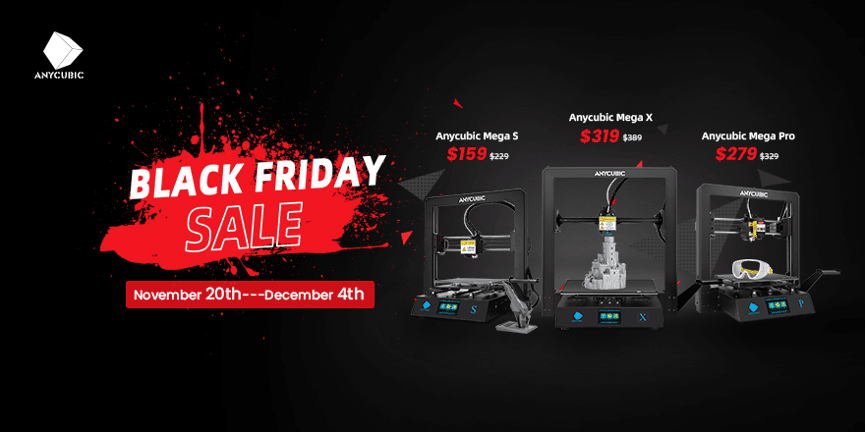 Black Friday Deals on 3D Printers and Materials