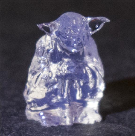 Tiny Yoda model created with the new 3D printing technology