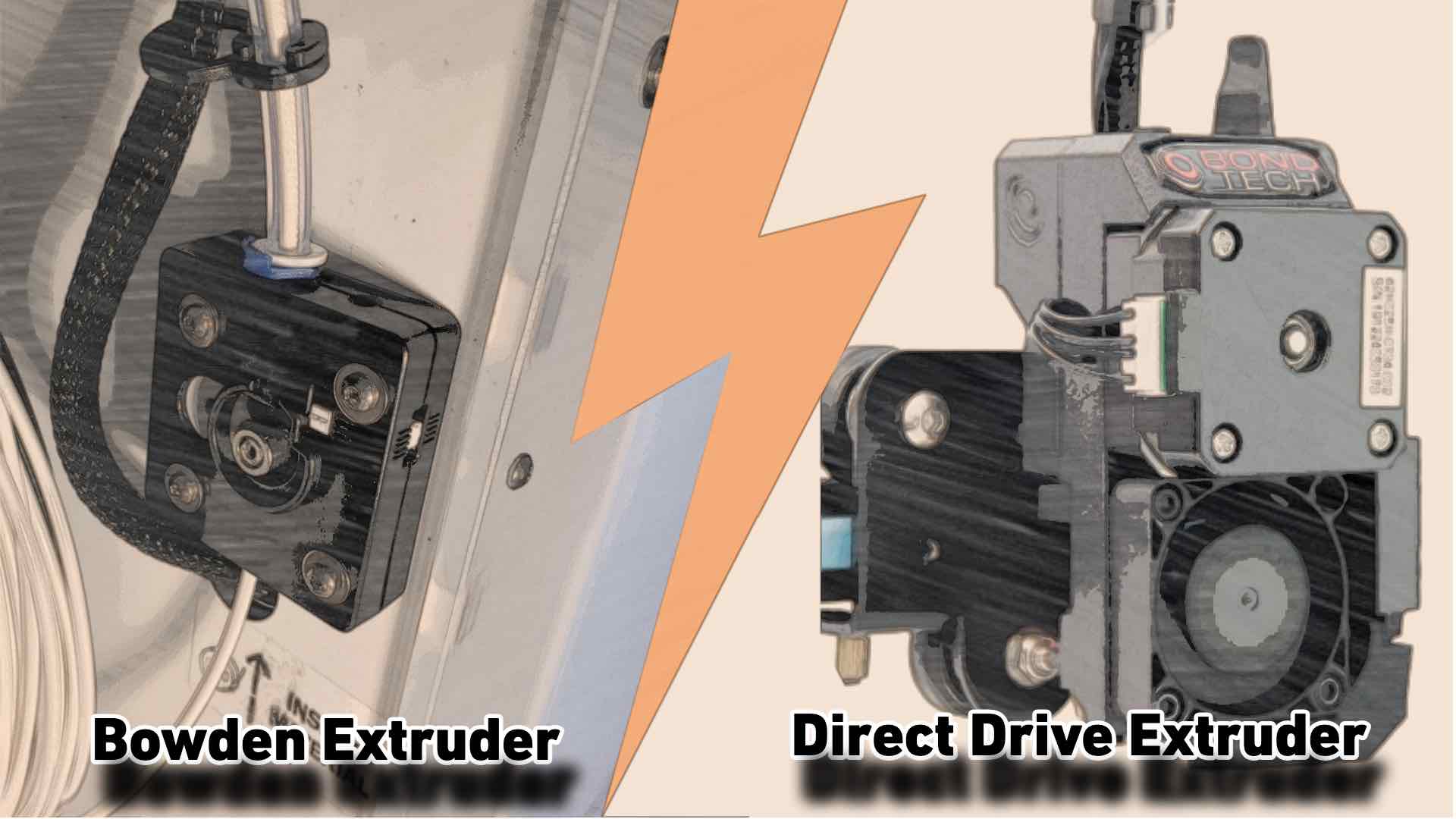 Direct-drive extruder vs. Bowden extruder - Guide - 3DJake International