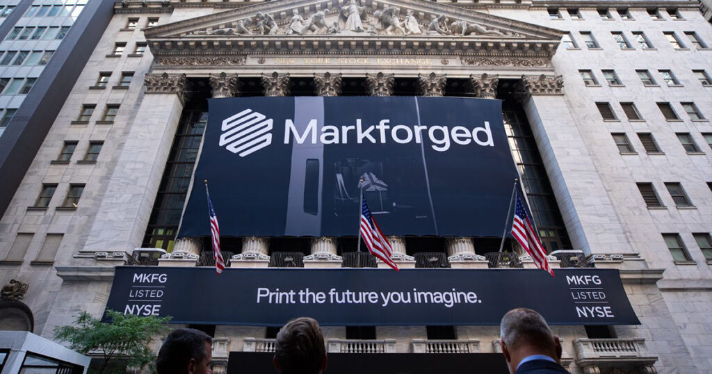 Markforged officially got listed on NYSE in July 2021