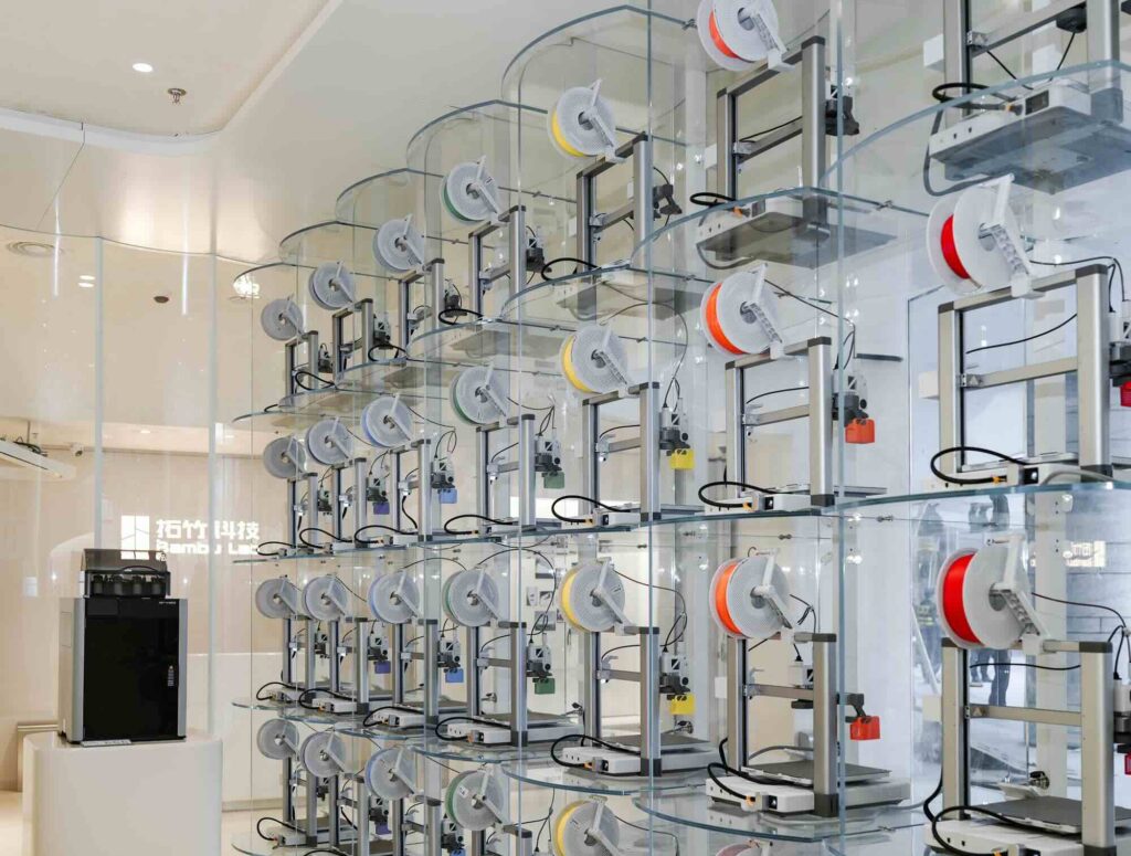 Bambu Lab "Wall of A1s"