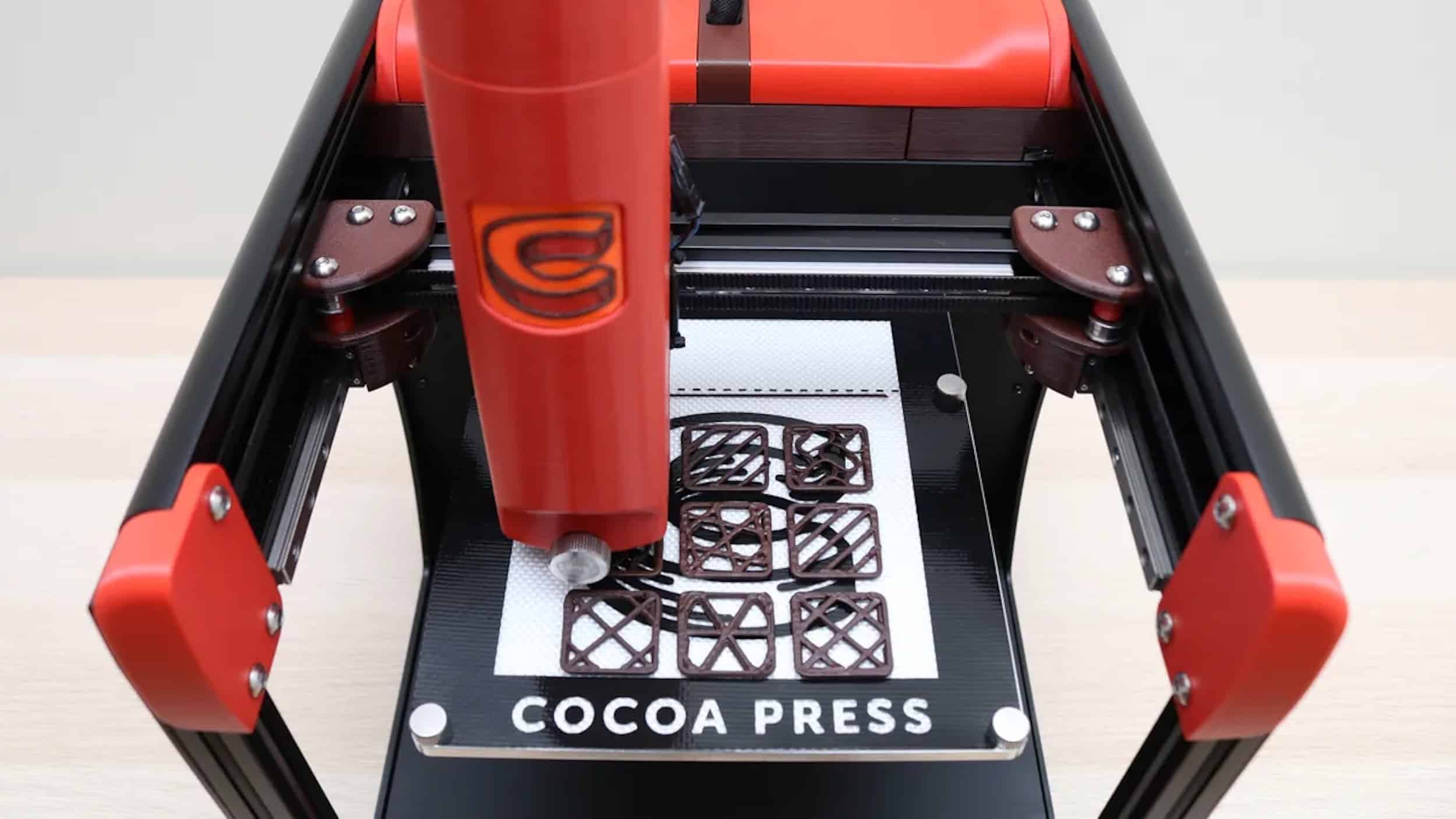 Former Prusa executive joins Cocoa Press — the Cocoa Press chocolate 3D printer producing intricate geometric designs from edible chocolate